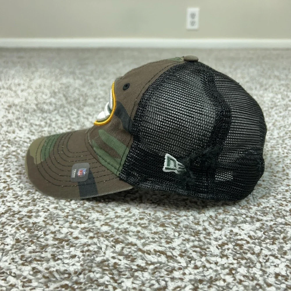 Green Bay Packers Hat Cap Snap Back Boys One Size Camo NFL Football New‎ Era